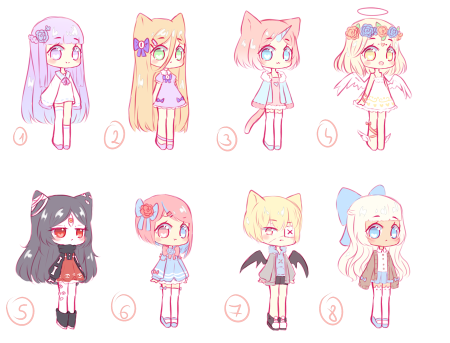 Милые стили для рисования Чиби