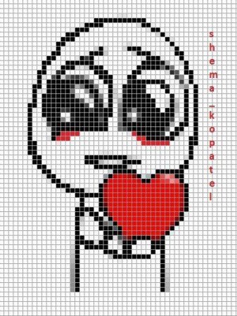 Сердце по клеточкам