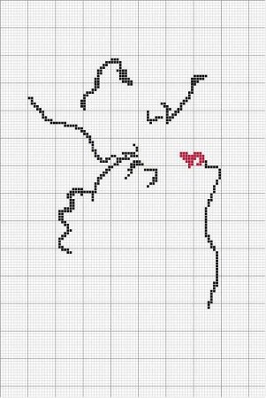 Вышивки крестиком легкие маленькие Хелоу Кіті