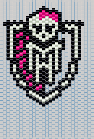 Рисунки по клеточкам Монстер Хай