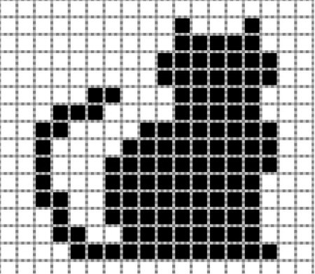 Рисунки по клеточкам черно белые маленькие