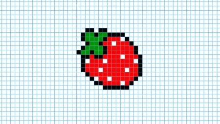 Рисование по клеточкам фрукты и ягоды