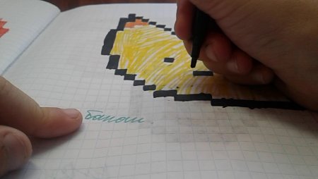 Рисунки в клеточку ФОРТНАЙТ