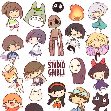 Наклейки Хаяо Миядзаки