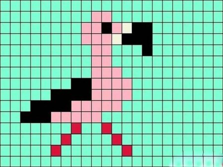 Рисунки по клеточкам для начинающих