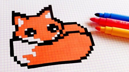 Котики по клеточкам маленькие