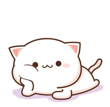 Кот в стиле аниме