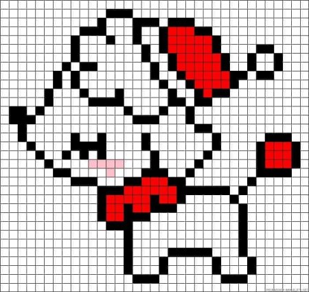 Рисунки по клеточкам новогодние