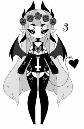 Pastel goth Art демон