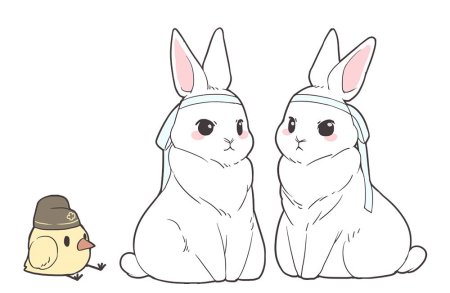 Анимешный кролик