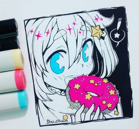 Кавайные скетчи