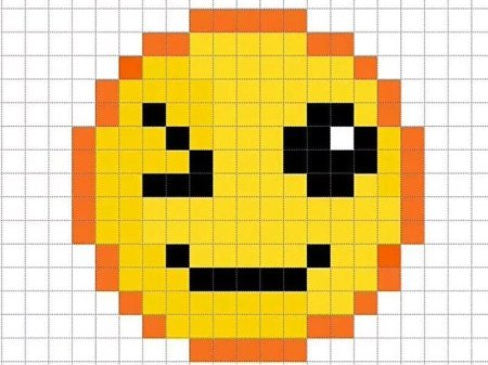 Рисование по клеточкам в тетради смайлики