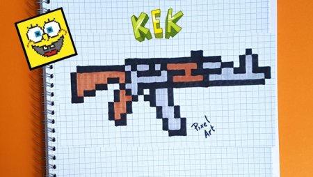 Рисование по клеточкам из МАЙНКРАФТА