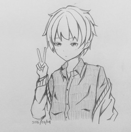 Аниме парни для срисовки