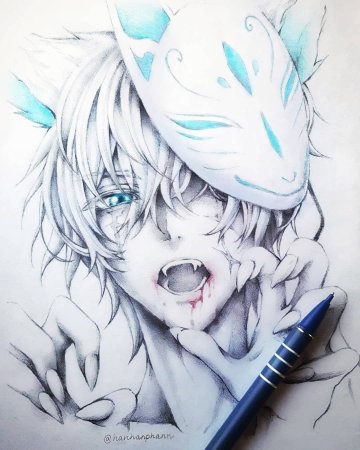 Рисунки аниме мальчики