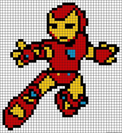 Марвел по клеточкам