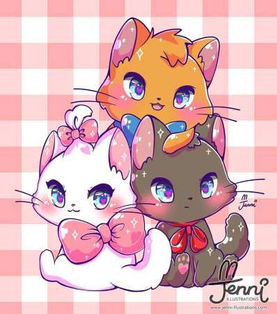 Миленькие котики кавайные