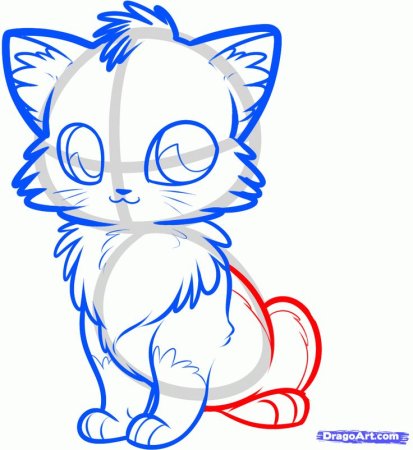 Рисунки котят для срисовки