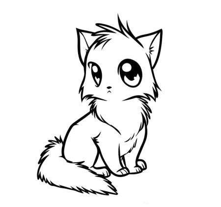 Котята для срисовки