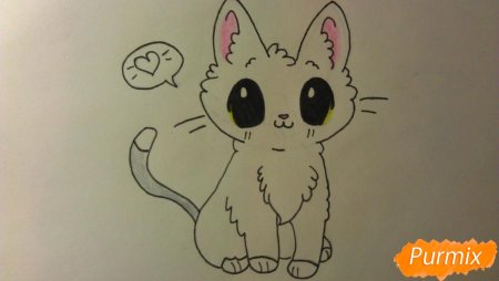 Несложные срисовки аниме котики