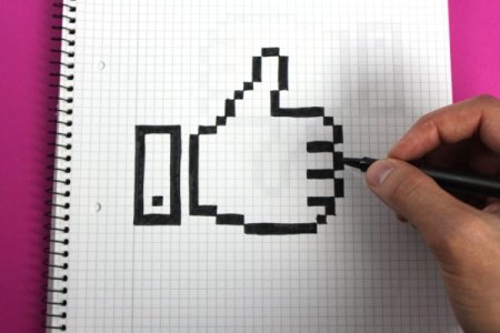 Рисунки по клеточкам в тетради Единорог