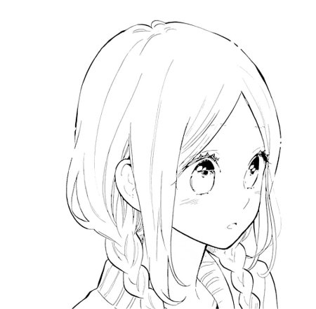 Раскраска аниме портрет