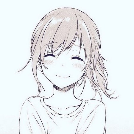 Лицо аниме тянки для срисовки