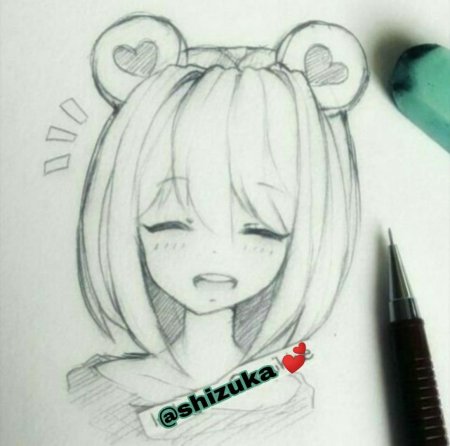 Рисунки для скетчбука аниме легкие