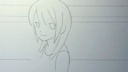 Рисунки аниме лёгкие маленькие