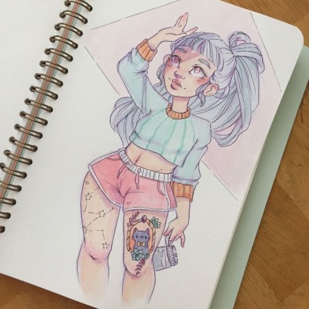 Рисунки для скетчбука аниме