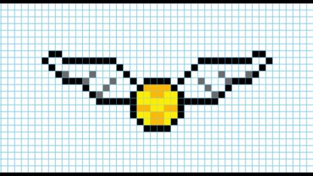 Рисунки по клеточкам Гарри Поттер