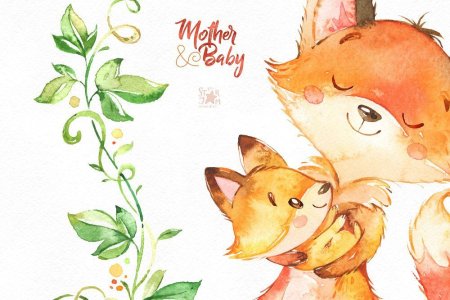 День матери милые иллюстрации