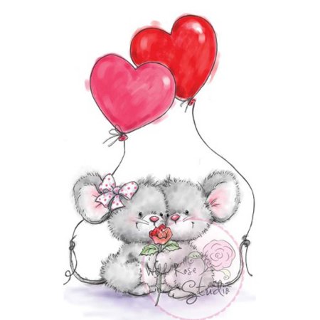 Мышка с сердечком