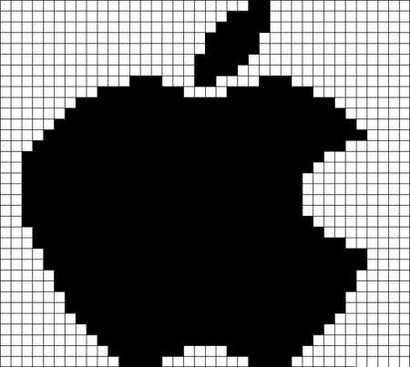 Рисунки в клетку черно белые