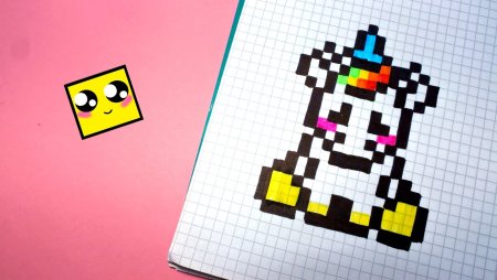 Рисунки в клетку маленькие