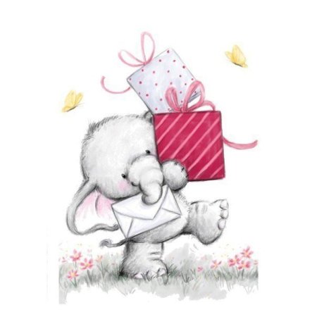 Слоник с подарком