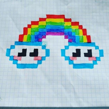 Рисунки по клеточкам пикселька