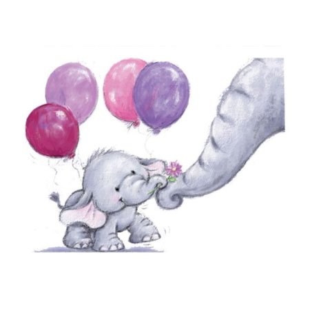 Слоненок день рождения шарик
