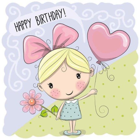 С днём рождения девочке мультяшные