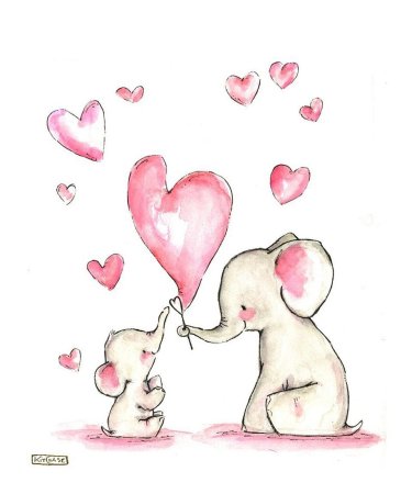 Слоник с сердечком