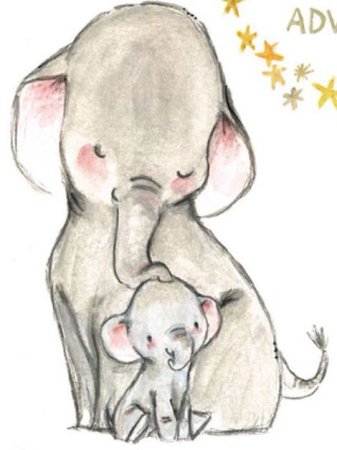 Милый рисунок для мамы