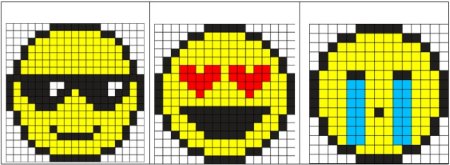 Смайлик из бисера схема