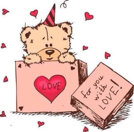 День Святого Валентина мишки