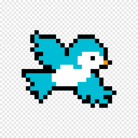 Попугай по клеточкам