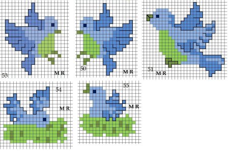 Маленткие рисункимпо улеточкам
