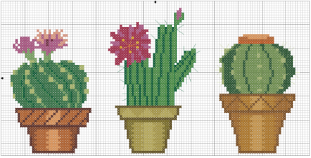 Вышивка крестом ананас