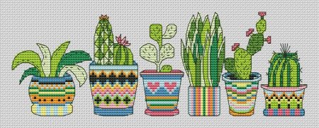 Схема вышивки Кактус