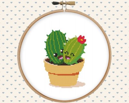 Кактус в горшке