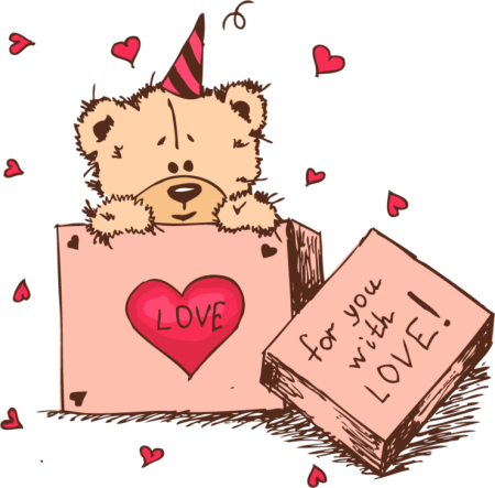 С днем влюбленных мишки