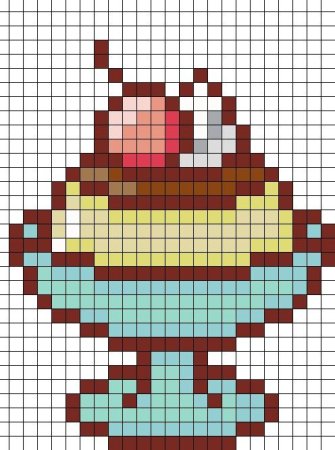 Рисование по клеточкам вкусняшки